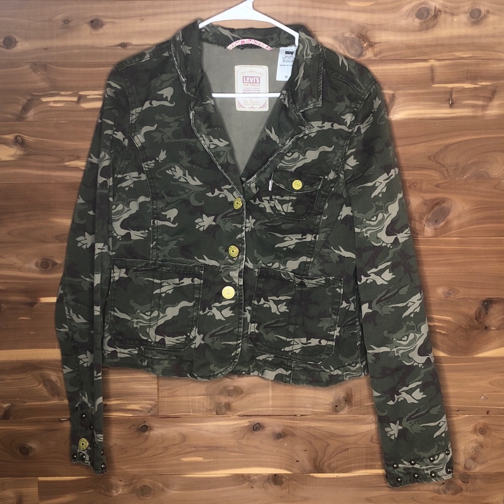 Levi Denim Floral Camo Jacket